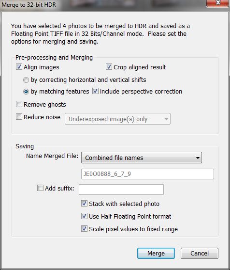 merge dialog